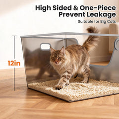 Phafariy arenero XXL, amplio espacio para gatos grandes.
