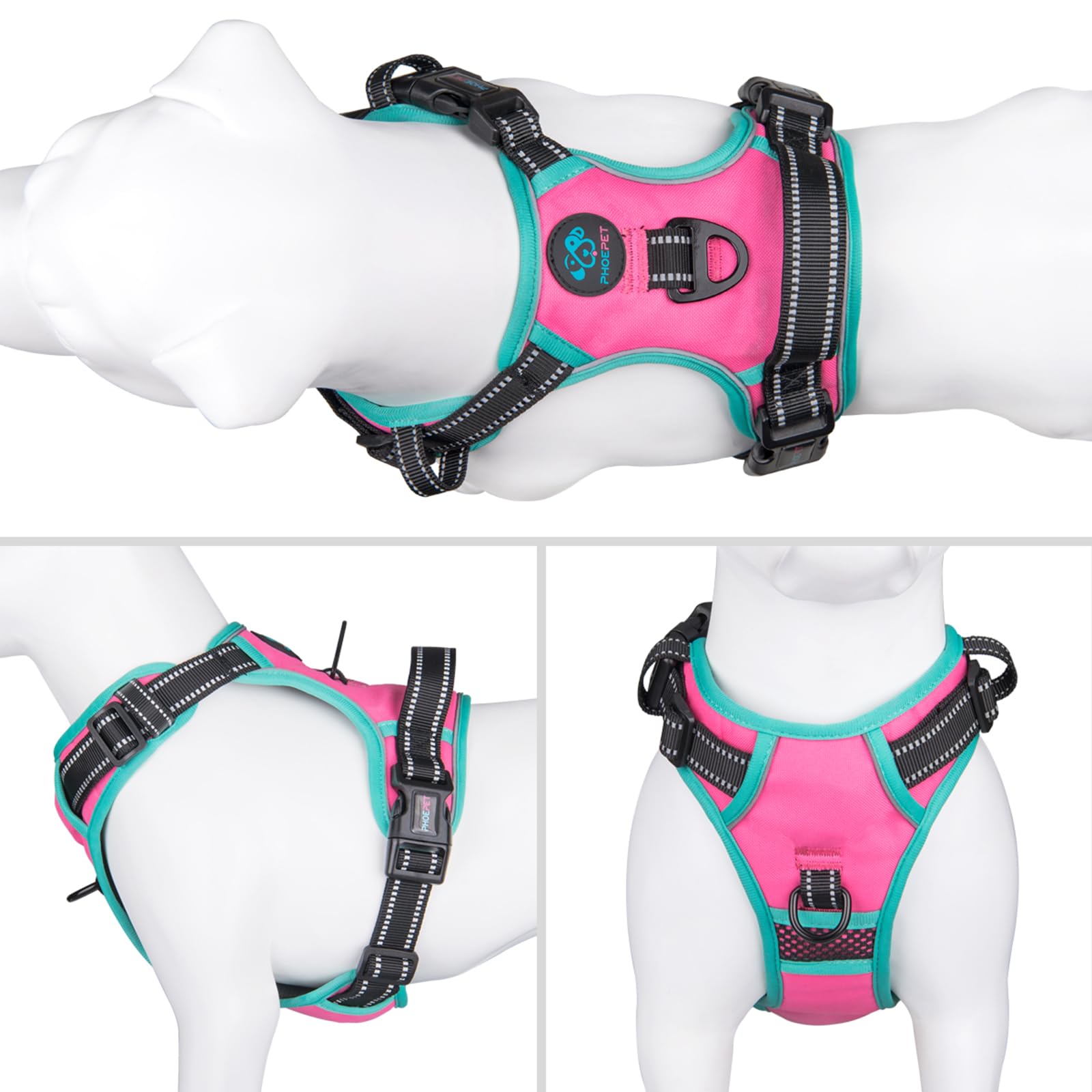 PHOEPET arnés ajustable con reflectante para visibilidad nocturna