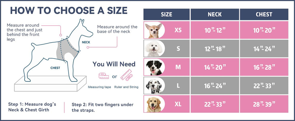 PHOEPET arnés con ajuste ergonómico para mayor confort.