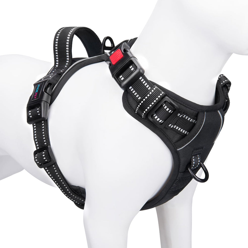 PHOEPET arnés sin tirones para perros pequeños con clip frontal, ideal para paseos controlados.