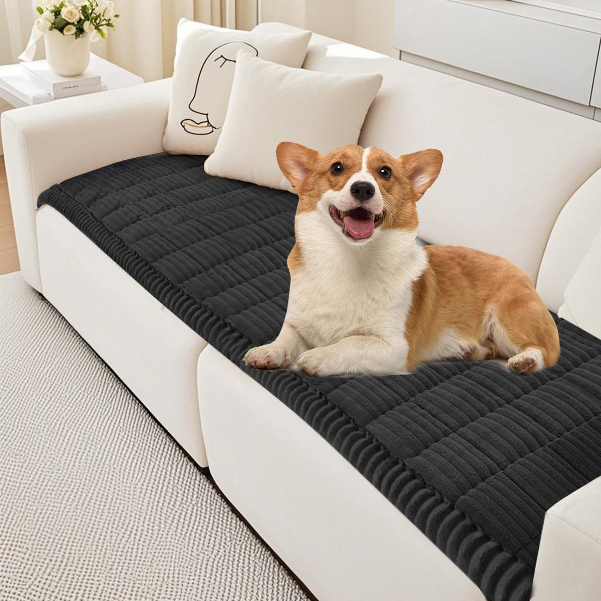 PHOPHO cubre-sofá para perros lavable protegiendo manchas y pelos