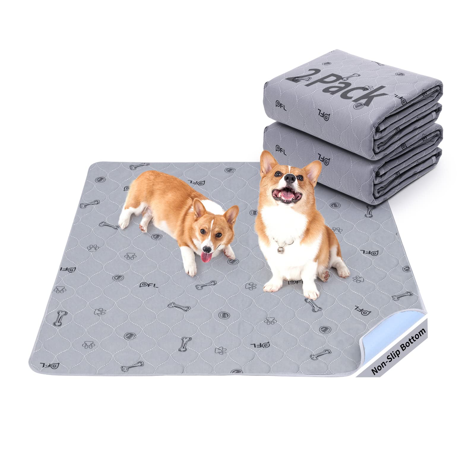 Alfombrilla lavable PICK FOR LIFE con estampado de huesos para entrenamiento.