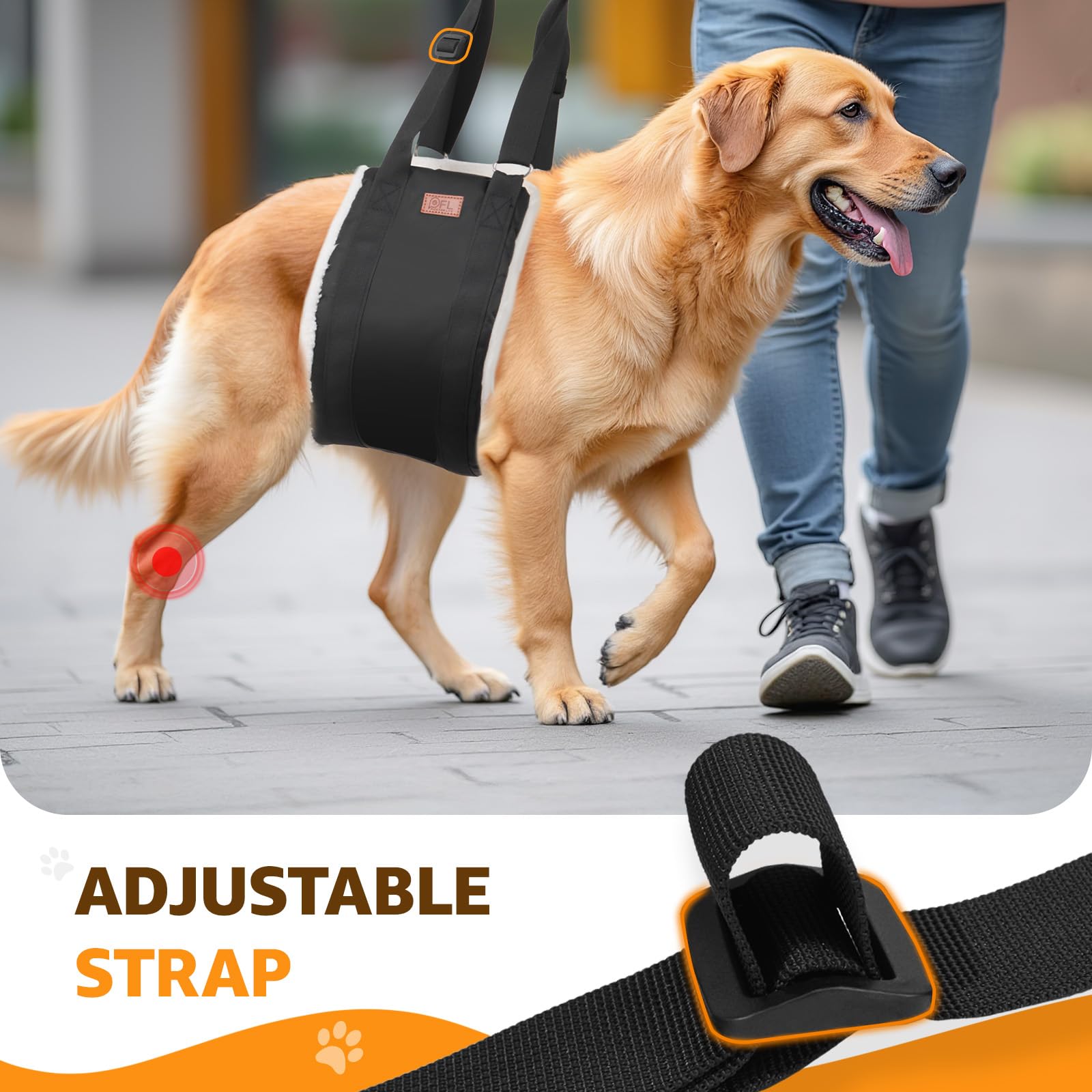 PICK FOR LIFE longitud ajustable 49-68 pulgadas para perros grandes