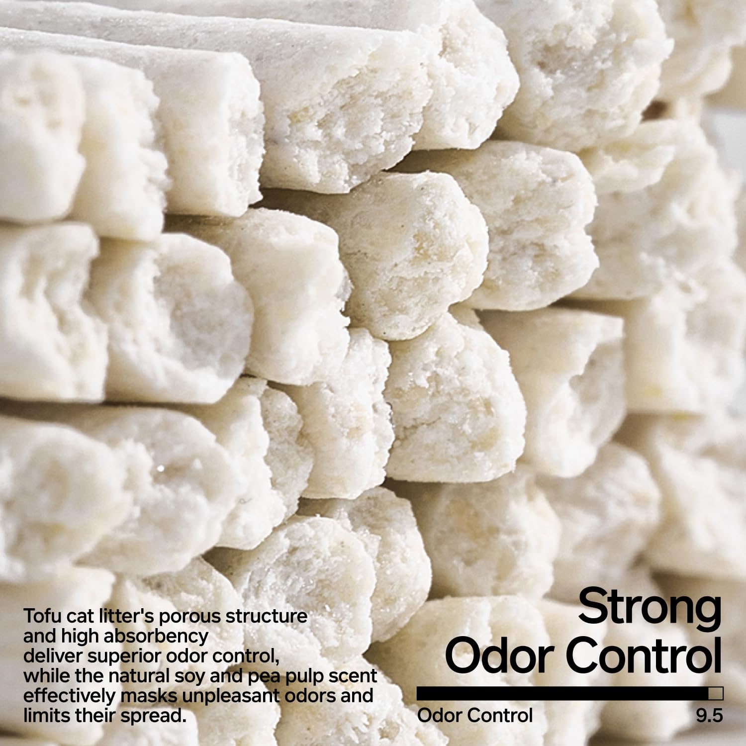 pidan tofu gato: control de olor y reducción de polvo