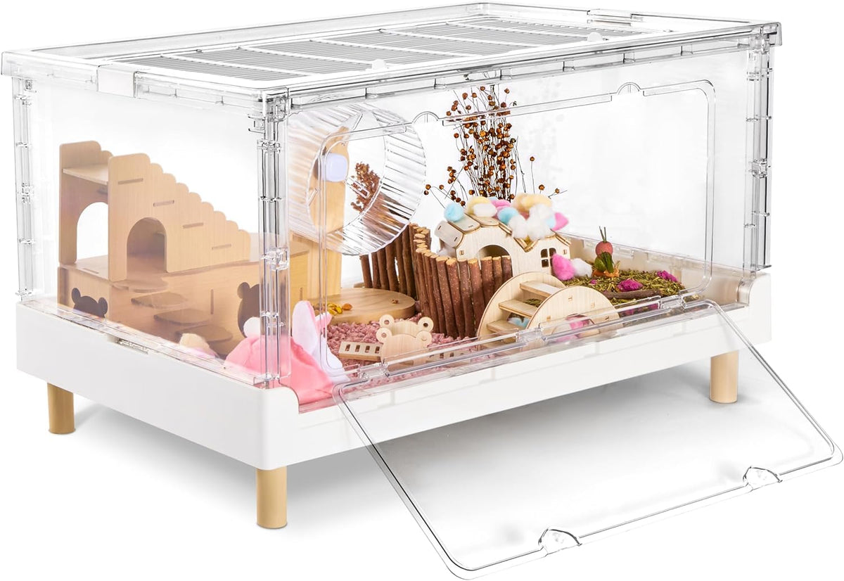 La jaula PIDINUK para hamster con puerta frontal facilita el acceso diario