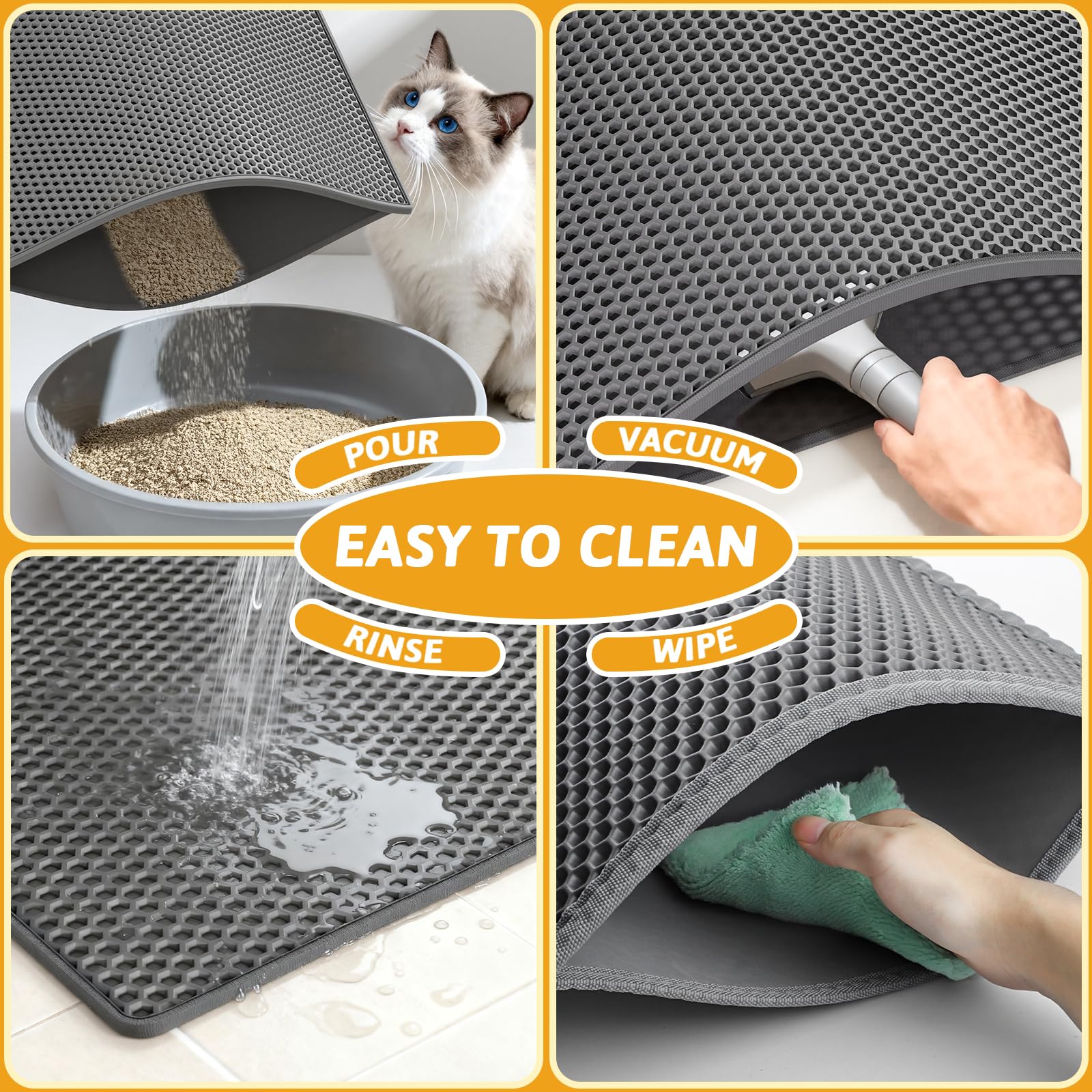 Pieviev alfombrilla durable para gatos, resistencia a rasguños.