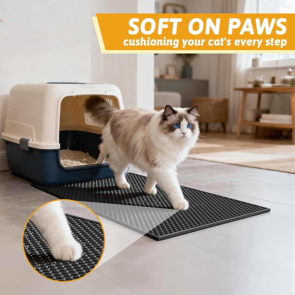 Pieviev Alfombrilla para patitas suaves, cómoda para gatos.