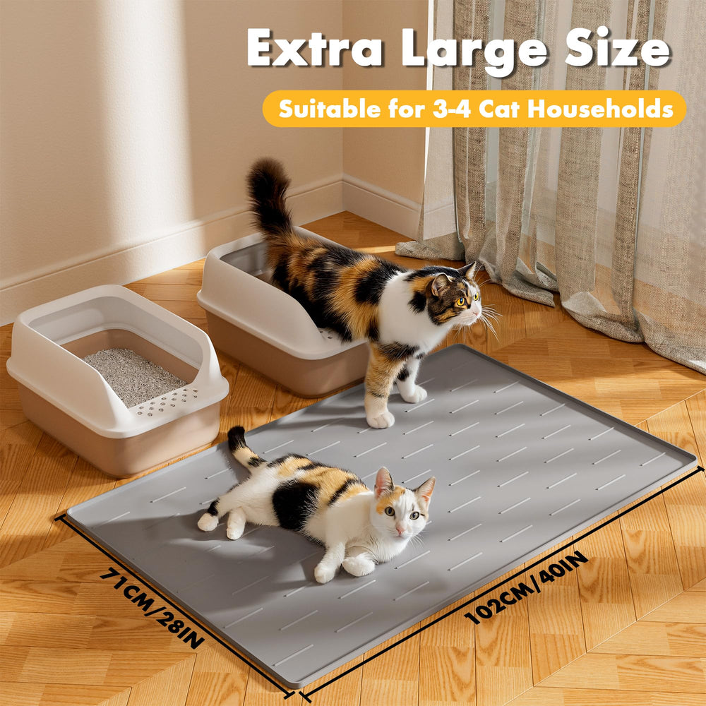Pieviev: Tamaño extra grande 40x28 pulgadas ideal para hogares con gatos.