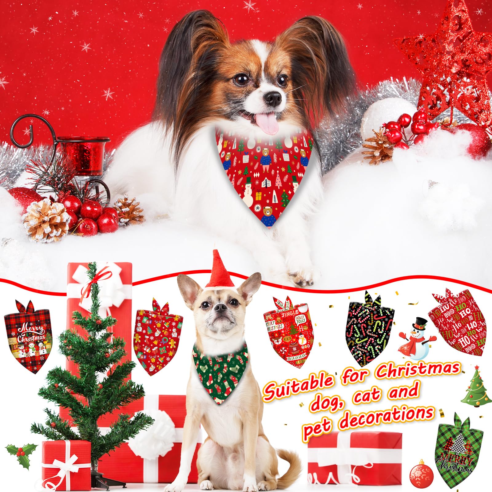 Bandanas Piklodo para grooming, fácil de lavar y reutilizable.