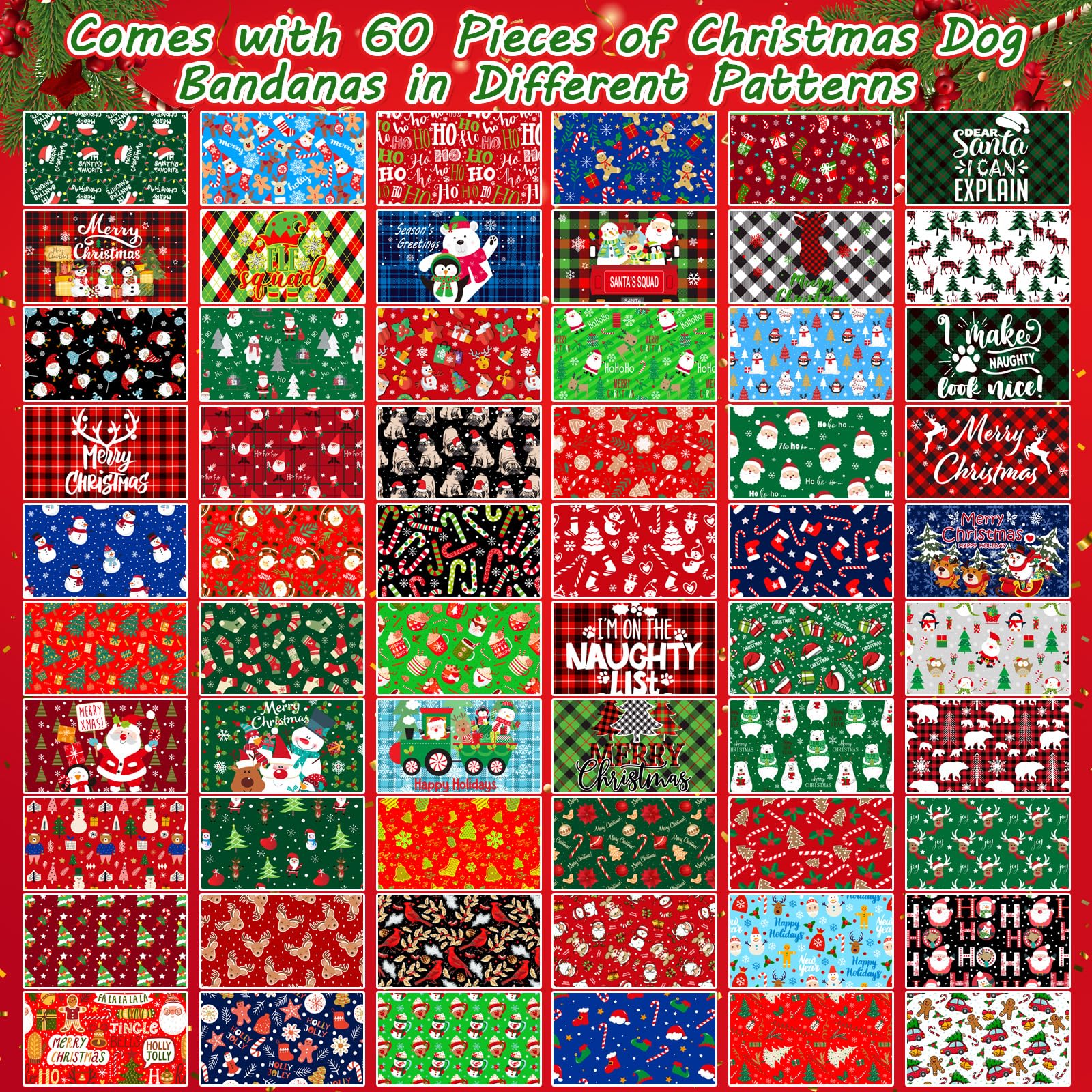 Bandanas Piklodo con tamaño ajustable 65x45 cm para diversas razas.