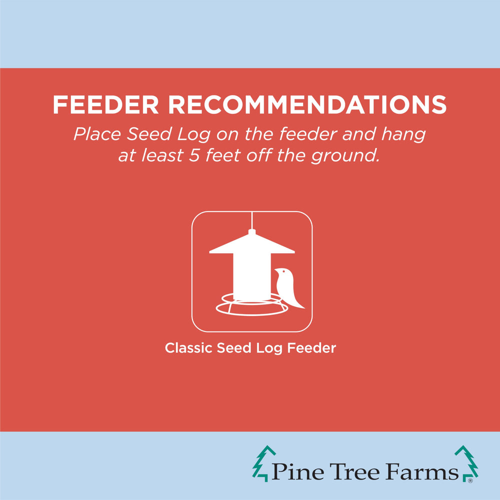 Pine Tree Farms aves variadas comparten el bloque nutritivo.