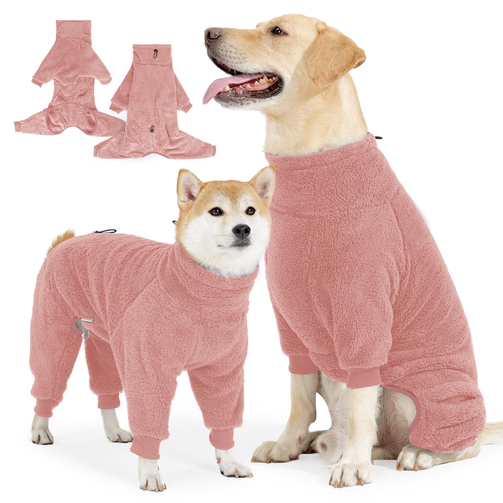 Pinellia abrigo de invierno para perro, vista frontal, cálido y seguro para días fríos.