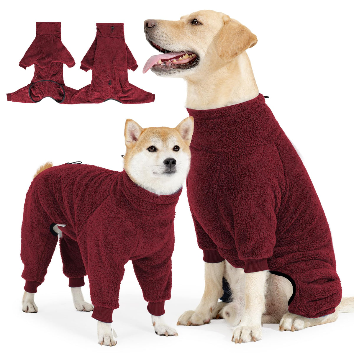 Pinellia capa invierno fleece: abrigo cálido para paseos en frío.