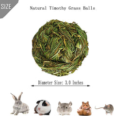 PINVNBY bola-heno-natural-7-6-cm ideal para roedores y actividad lúdica.