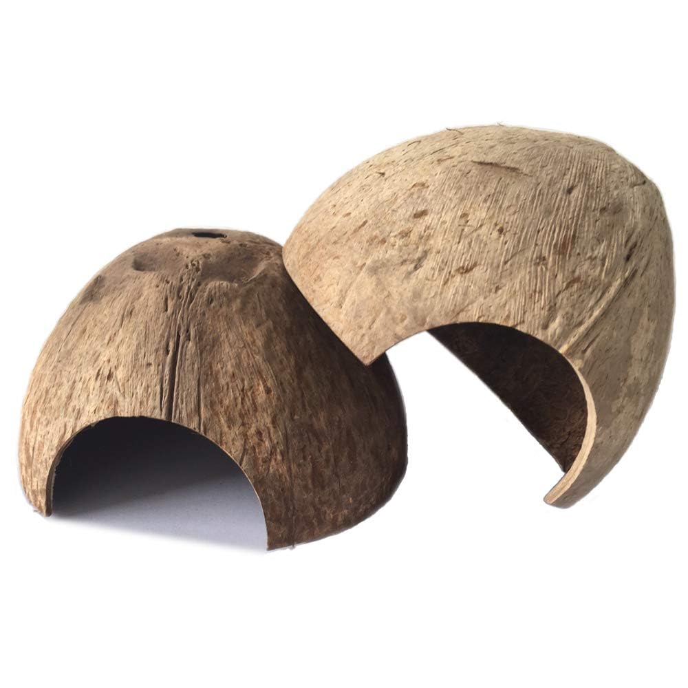 PINVNBY refugio coco natural con dos entradas, ideal para esconderse y descansar.
