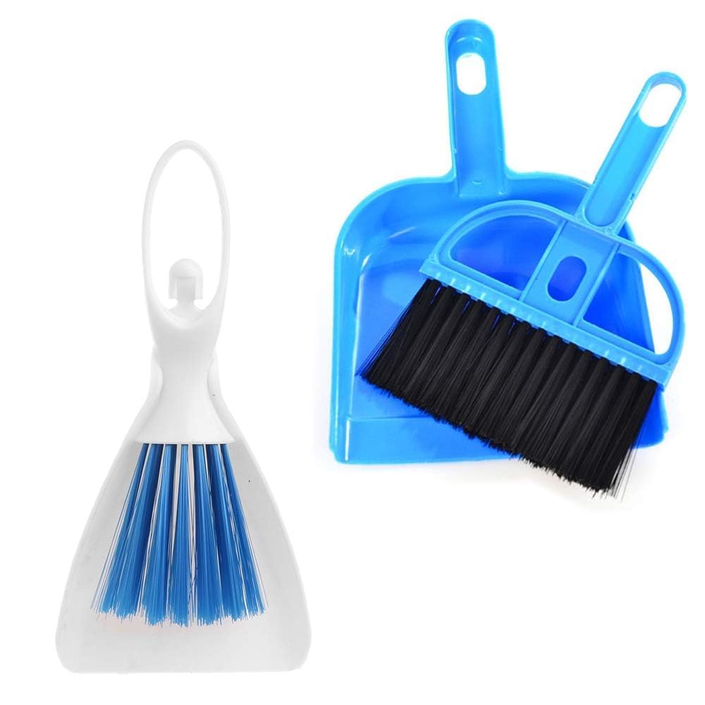 PINVNBY mini recogedor y cepillo para mascotas, diseño ergonómico para limpieza rápida