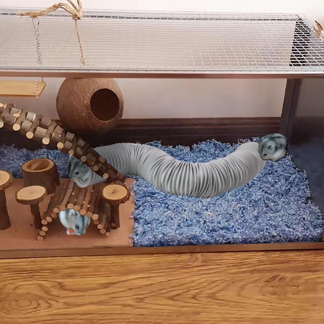 PINVNBY túnel para hurones pequeños, configuración de juego y entrenamiento suave.
