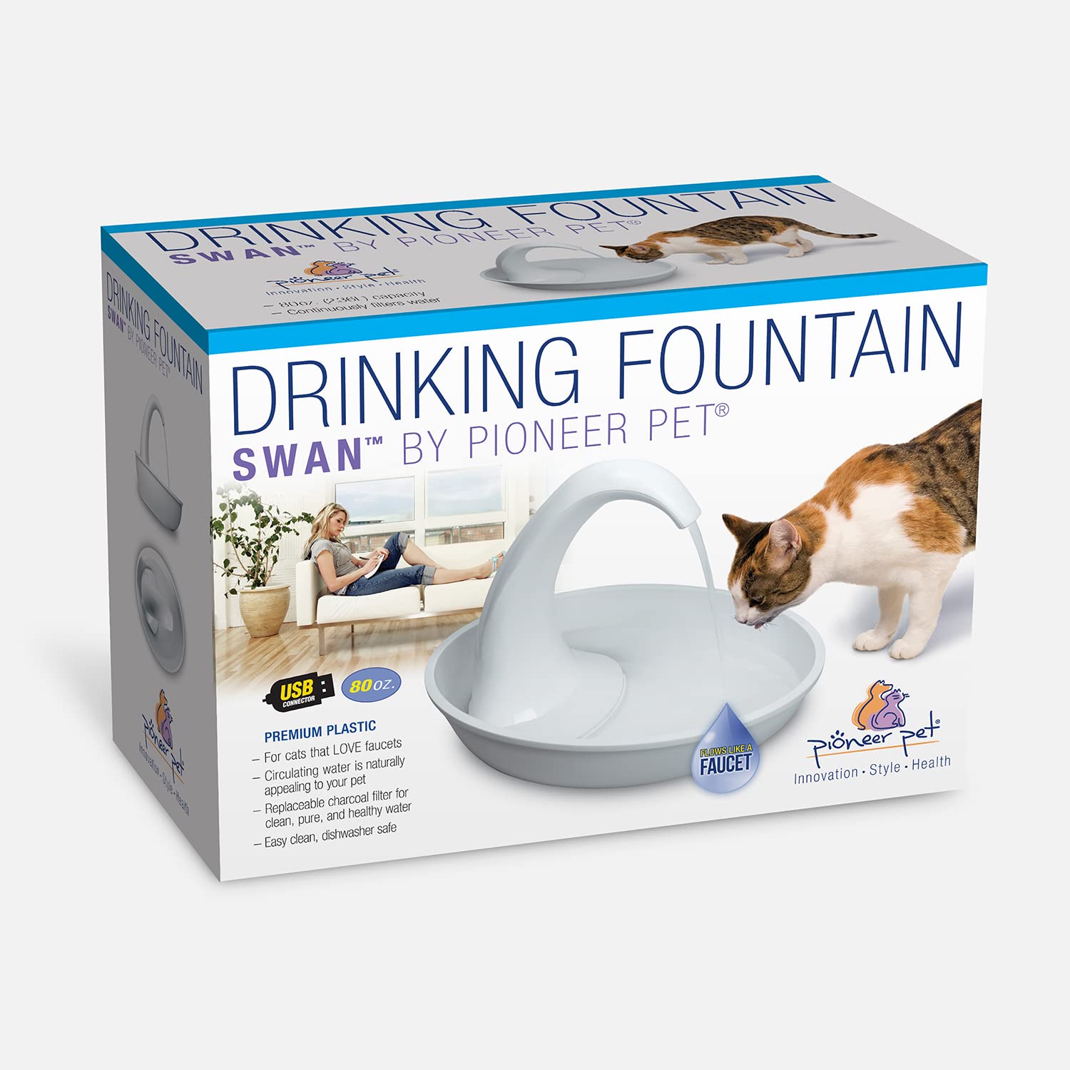 Dispositivo de dispensador de cuenco mantiene el agua siempre fresca.