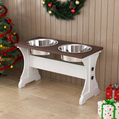 Piskyet estante para cuencos elevados, facilita comidas ordenadas para su perro.