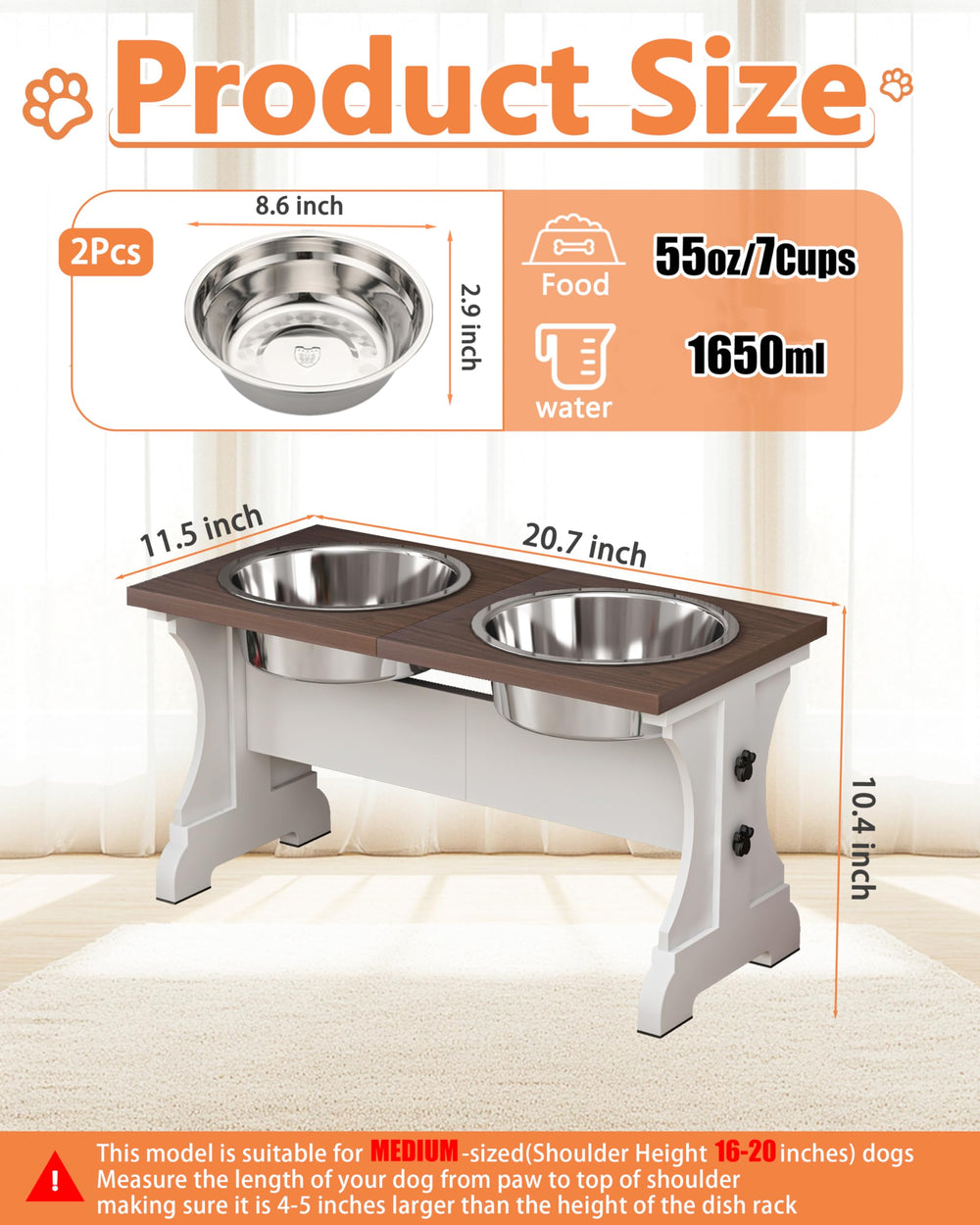 Soporte para perro estilo casa de campo de Piskyet, diseño rústico y duradero.