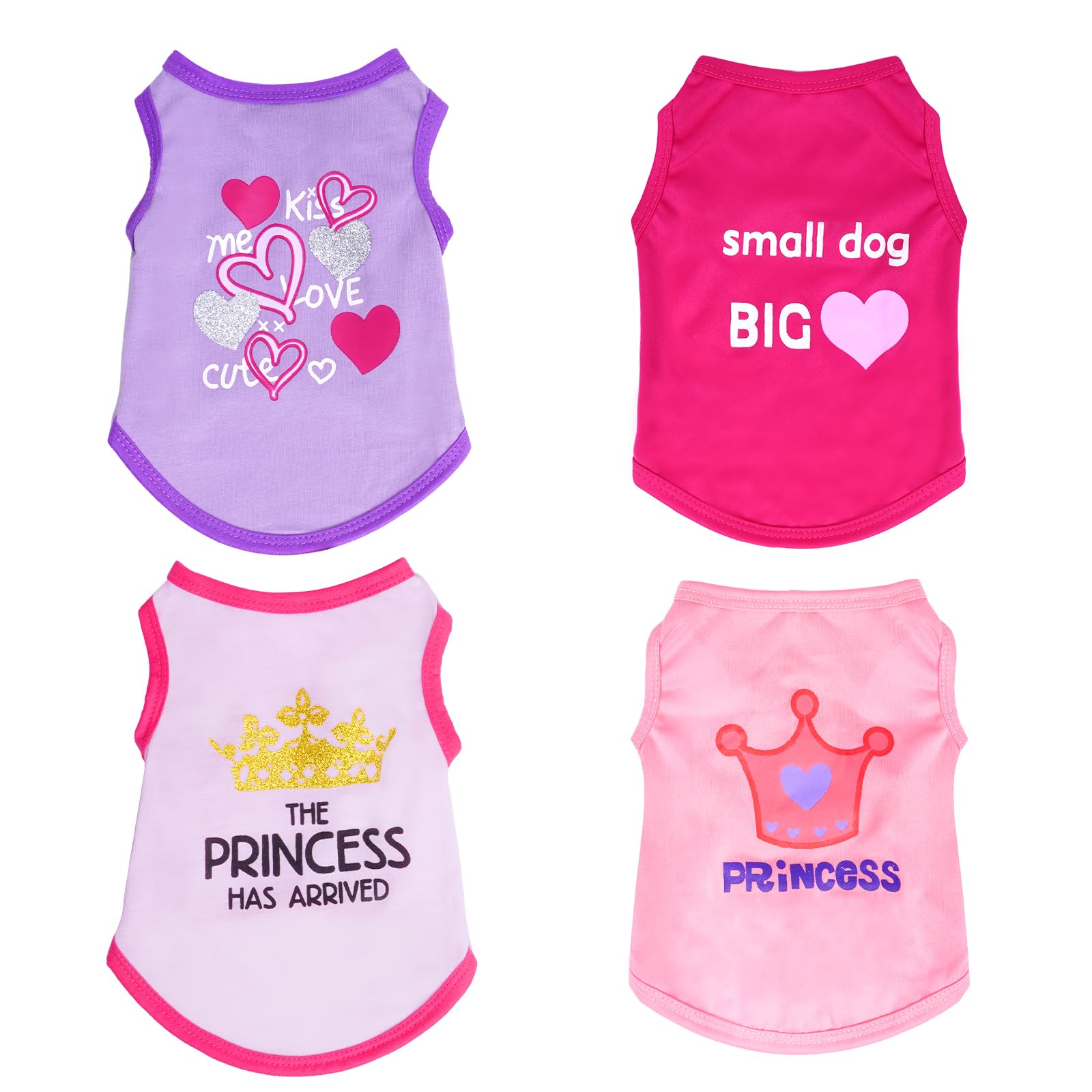 Pistha camisetas para perro, frente con estampado veraniego, ideal para paseos.