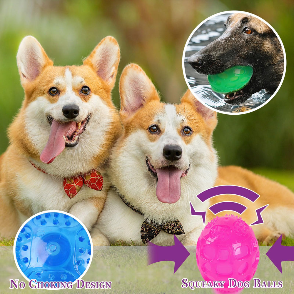 PJDH Pelota sonora para perro, enfoque de masticación, diseño duradero para perros agresivos