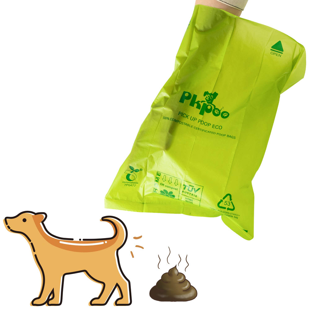 PKPOO 240 bolsas en 16 rollos, listas para usar en dispensadores.