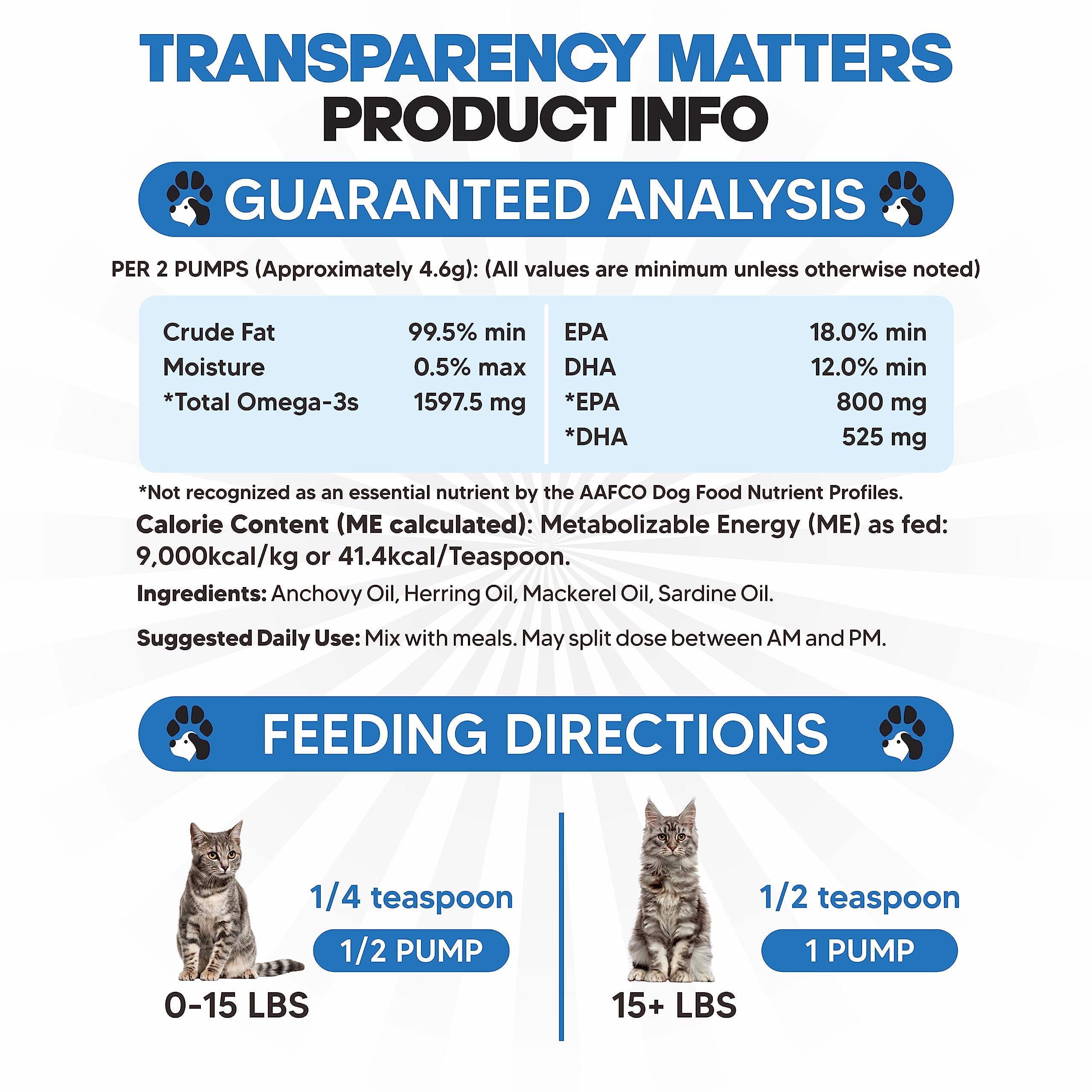 Planopaws Omega-3 DHA EPA: apoyo a la salud general del gato.