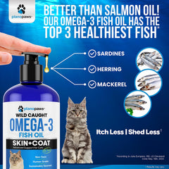 Planopaws Omega-3 para gatos: olor suave para uso diario.