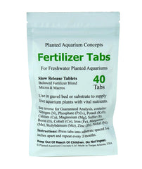 Tab fertilizante en sustrato de Planted Aquarium Concepts para nutrientes sostenidos en el acuario.