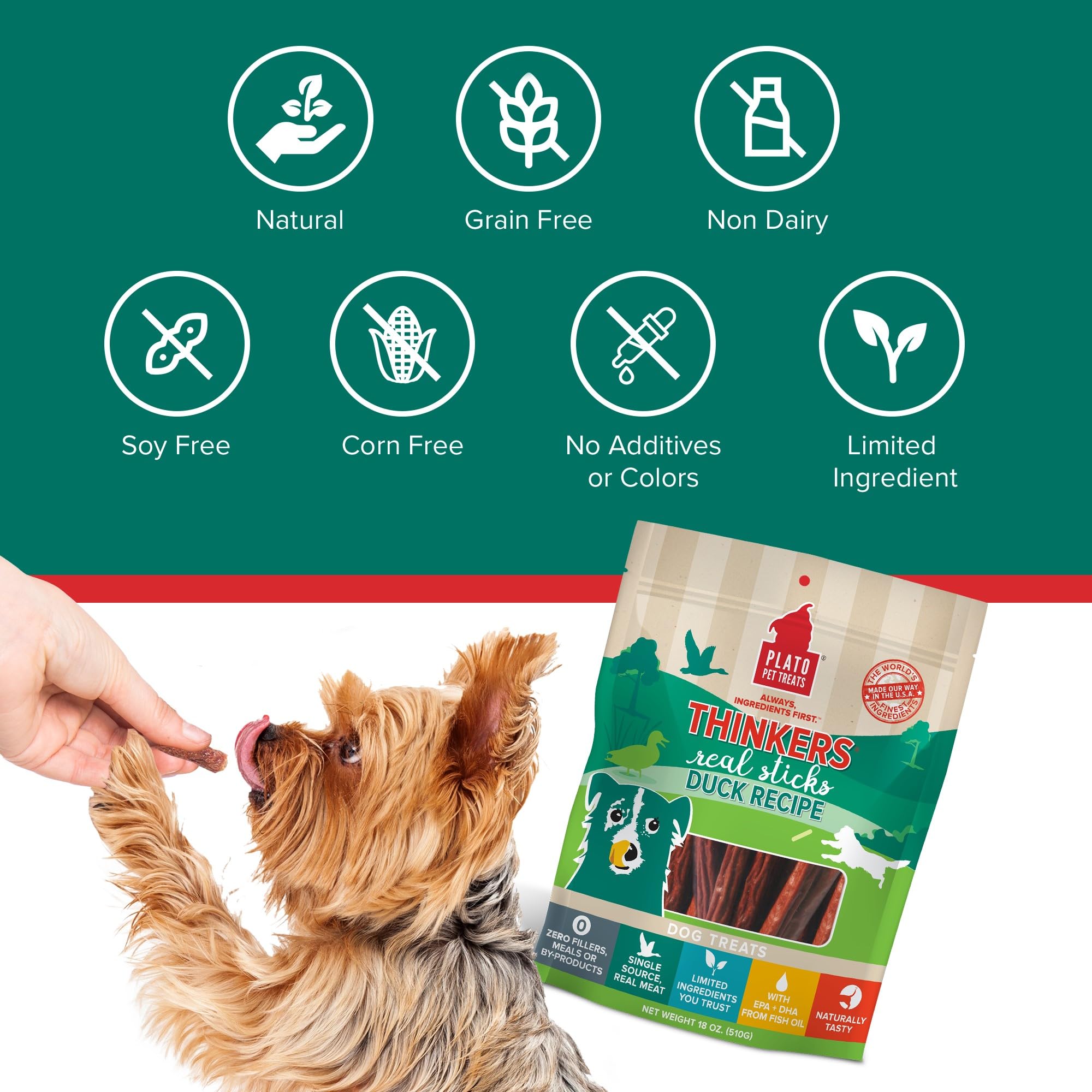 PLATO Pensadores Pato 10oz sin soja, opción natural de snack