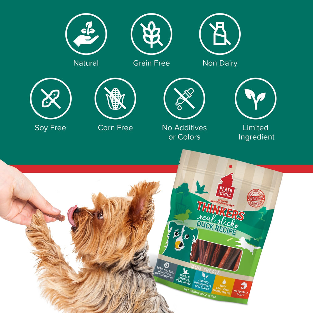 PLATO Pensadores Pato 10oz sin soja, opción natural de snack