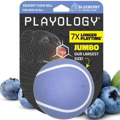 Playology Bola chillido grande azul, ideal para juegos de lanzar y recoger.