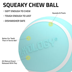 Bola de Playology con aroma a cacahuete para captar atención y juego prolongado