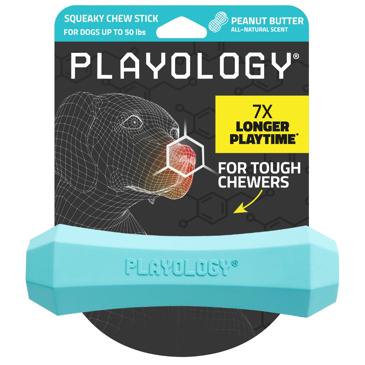 Playology Juguete para perro sonoro, ideal para atraer y entretener al canino