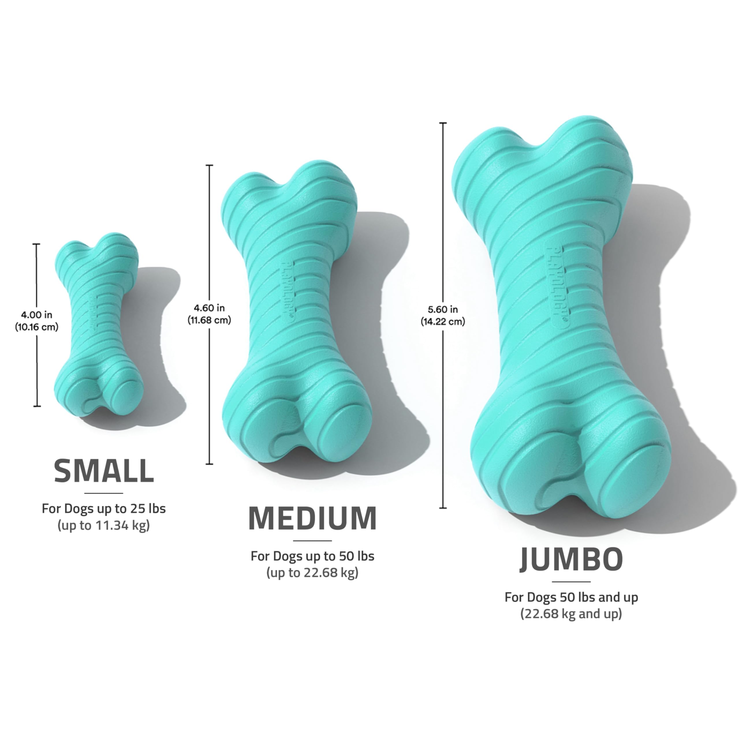 Playology Juguete para perros de tamaño mediano con diseño seguro y duradero