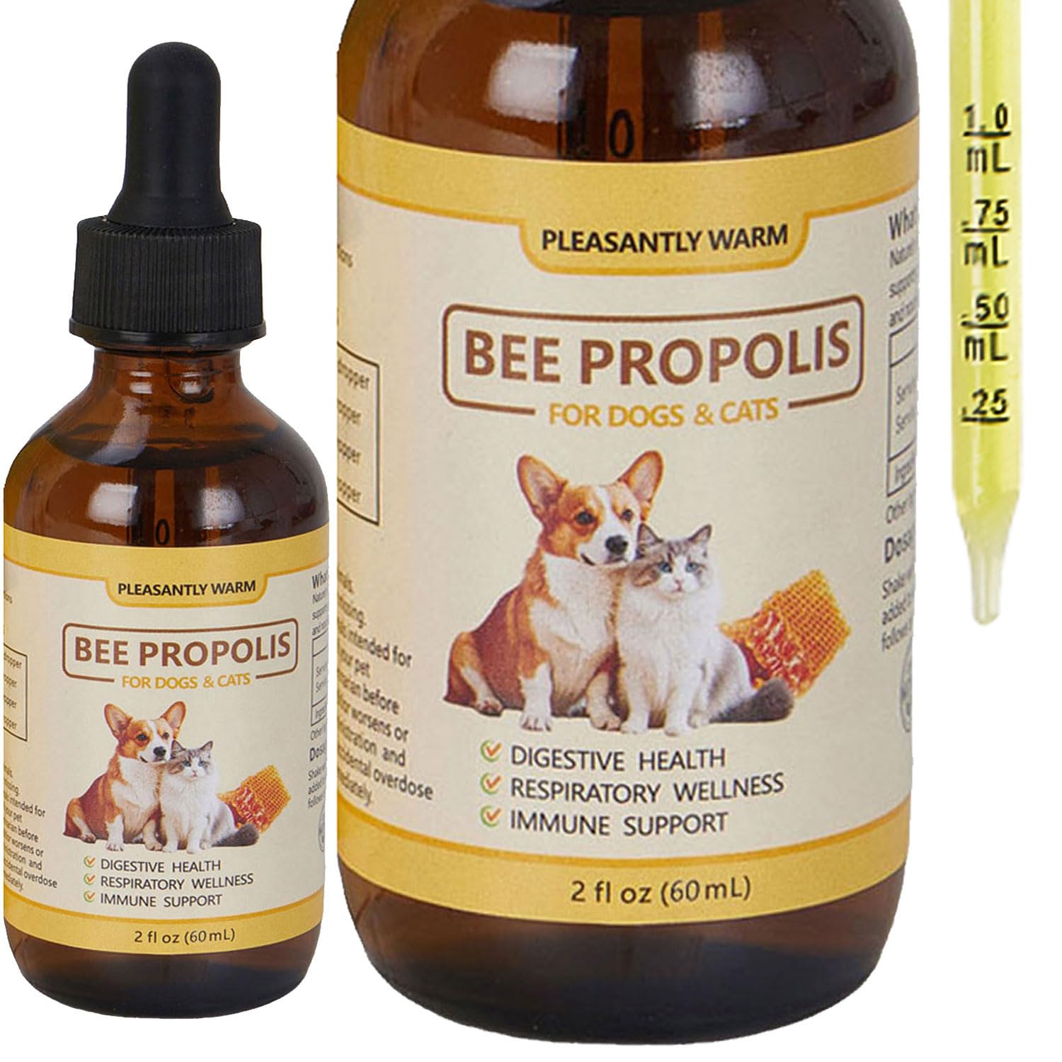 Frasco de Pleasantly Warm Propolis de 2 oz, uso diario cómodo.