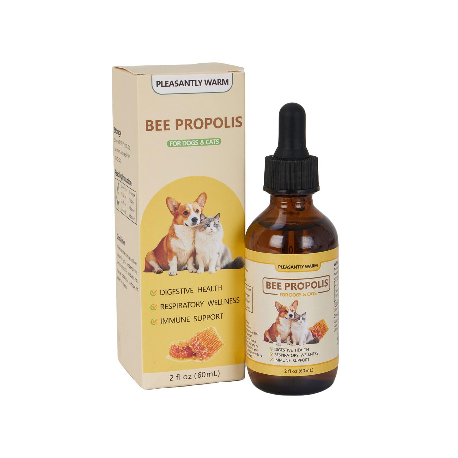 Pleasantly Warm Propolis para perros, boca fresca y aliento más limpio.