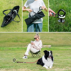 PLSEFRO estaca de anclaje para perros de hasta 210 libras, soporte fiable.