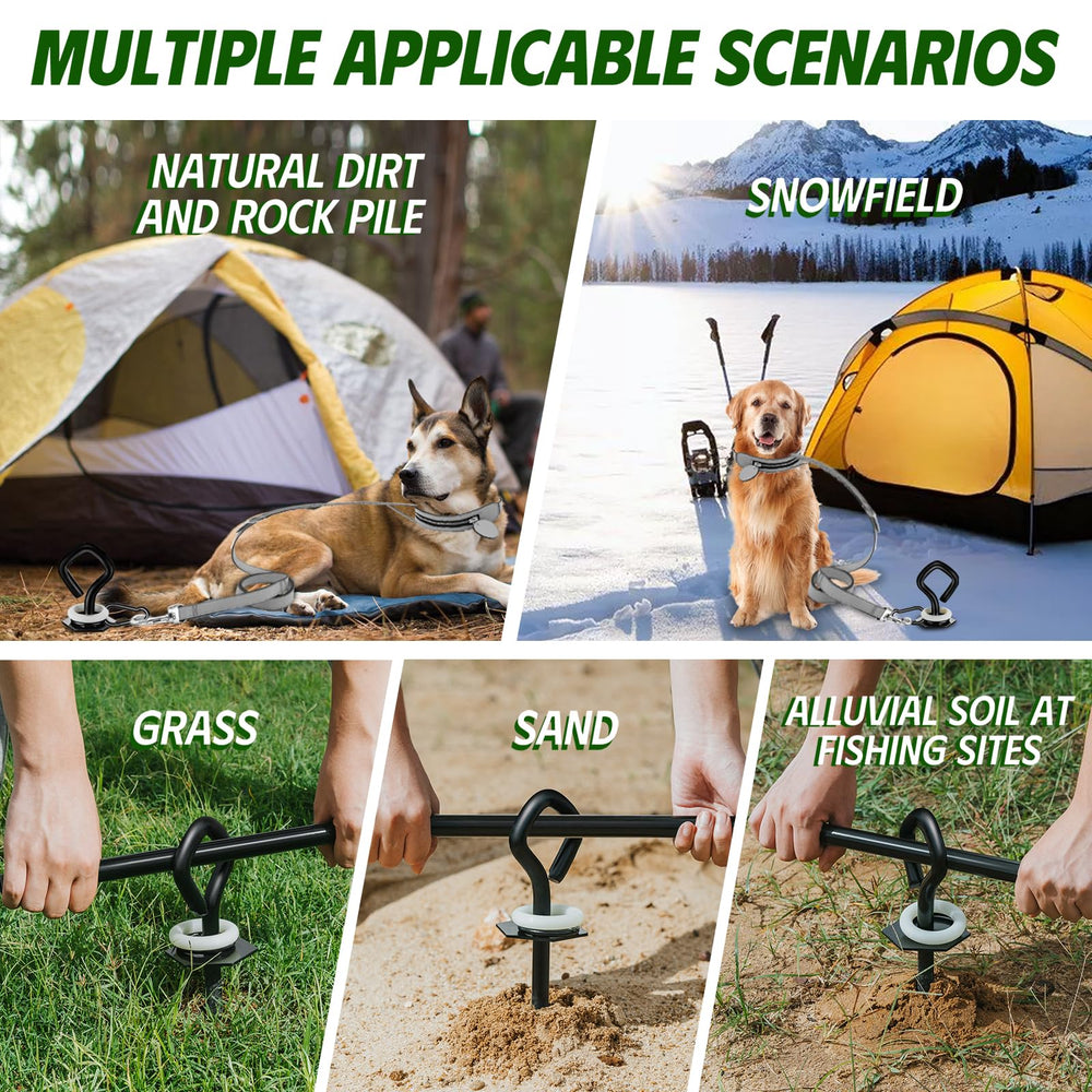 PLSEFRO instalación fácil de la estaca para perros grandes.
