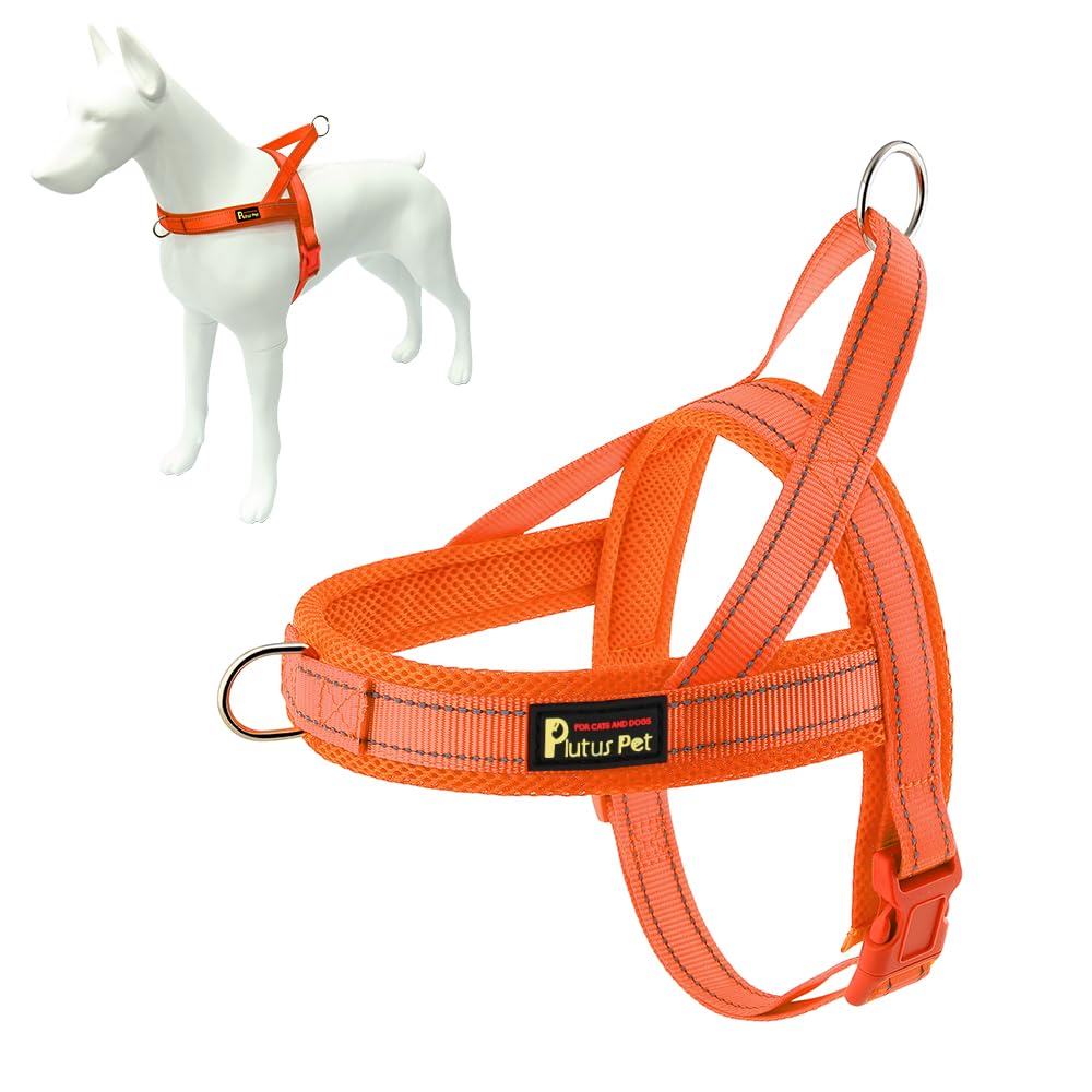 Arnés PLUTUS PET sin tirones con ajuste rápido para paseos fáciles.