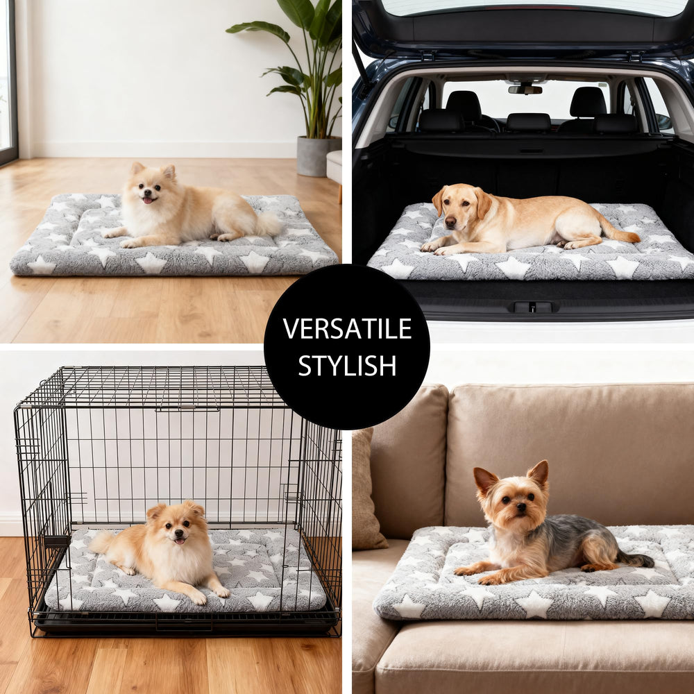 pobopobo cama perro tacto plush, soporte cómodo para dormir