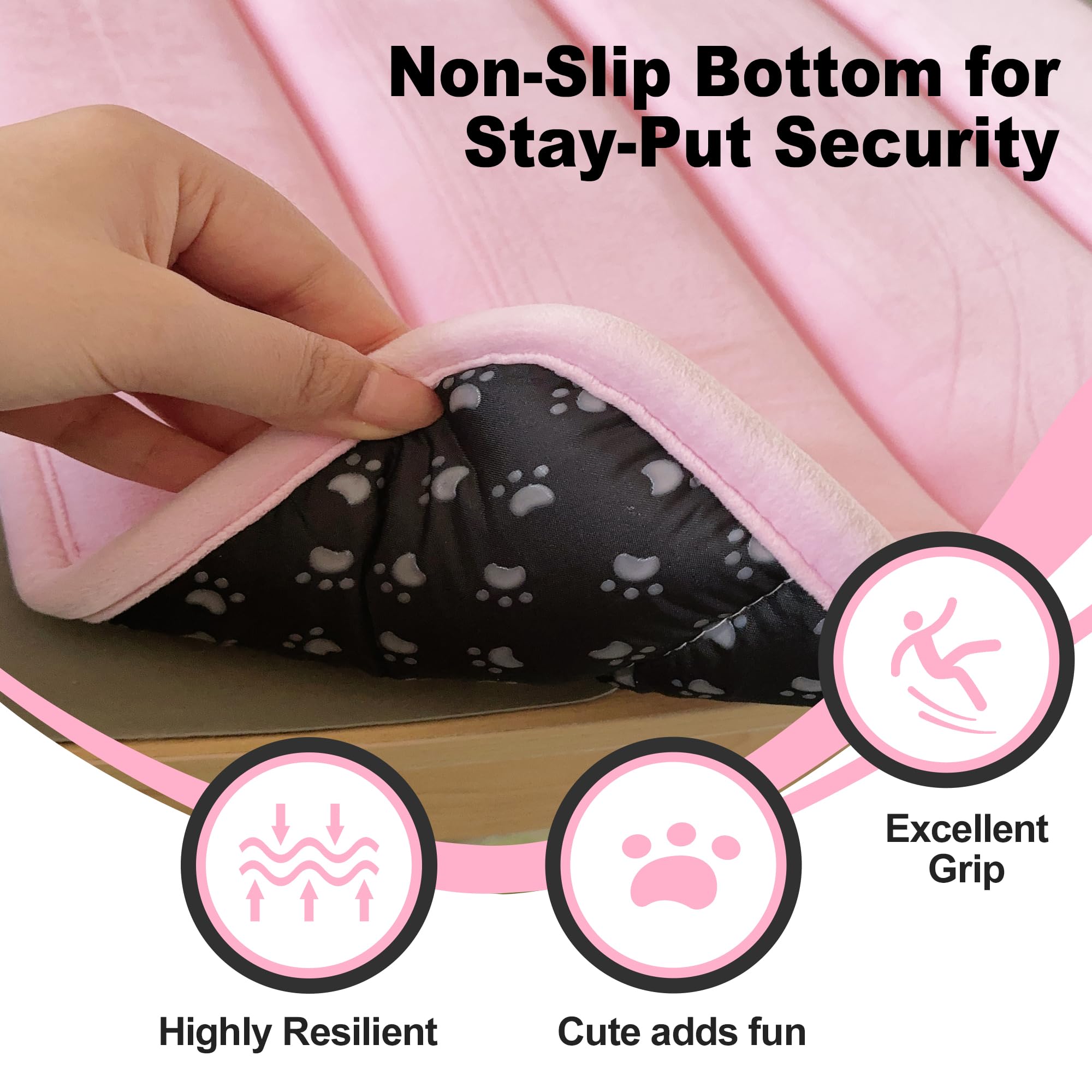 Pobopobo diseño portátil cama perro rosa XS ideal para viaje