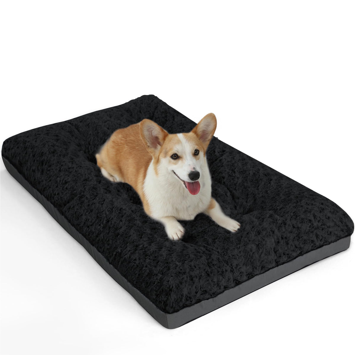 POCBLUE cama para perro mediana en terciopelo rosado, descanso suave y cómodo.