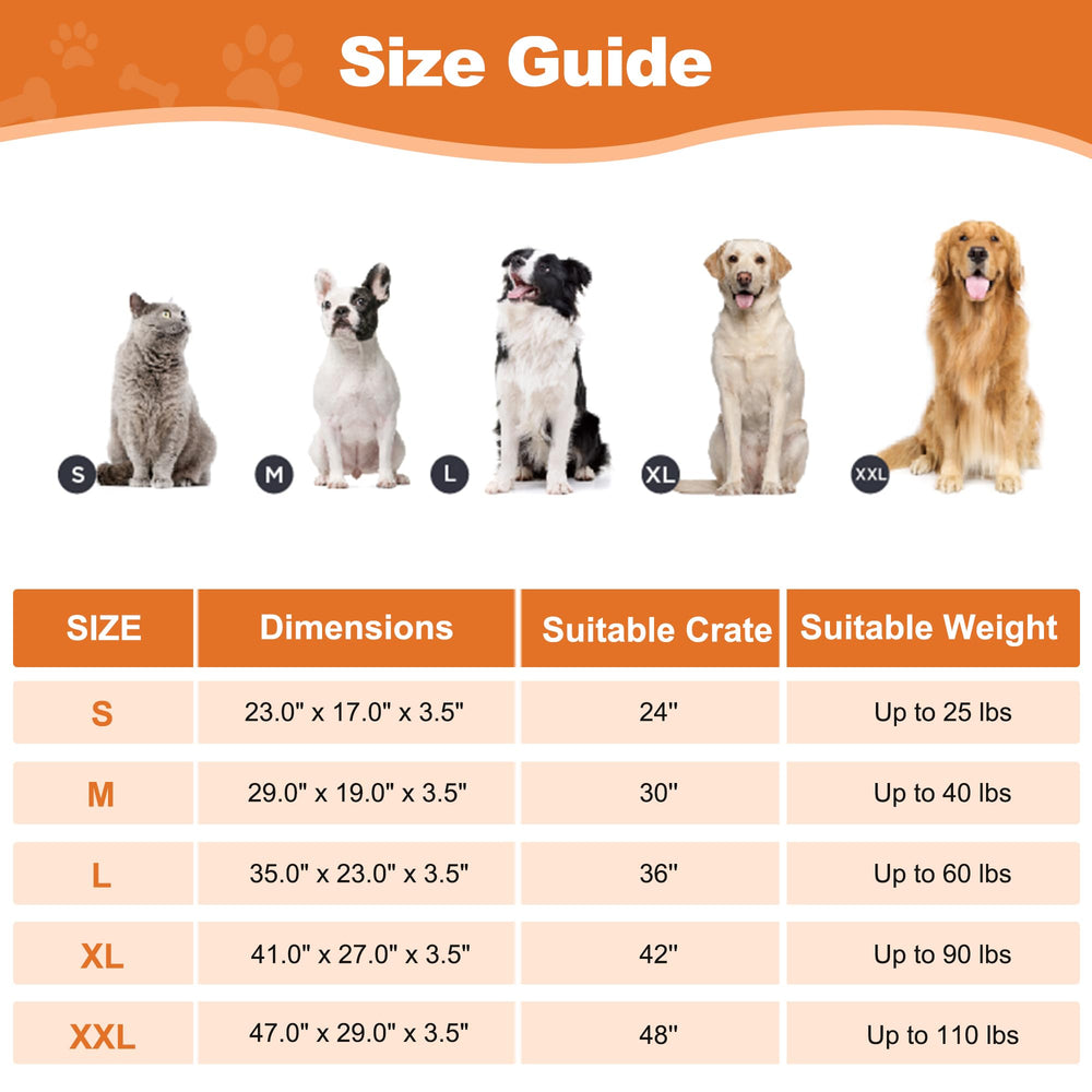Dimensiones 29x19 pulgadas para perros medianos y grandes.