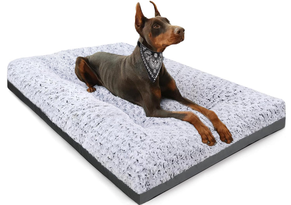 POCBLUE Deluxe cama para perro lavable 47x29 pulgadas: confort y facilidad de limpieza.