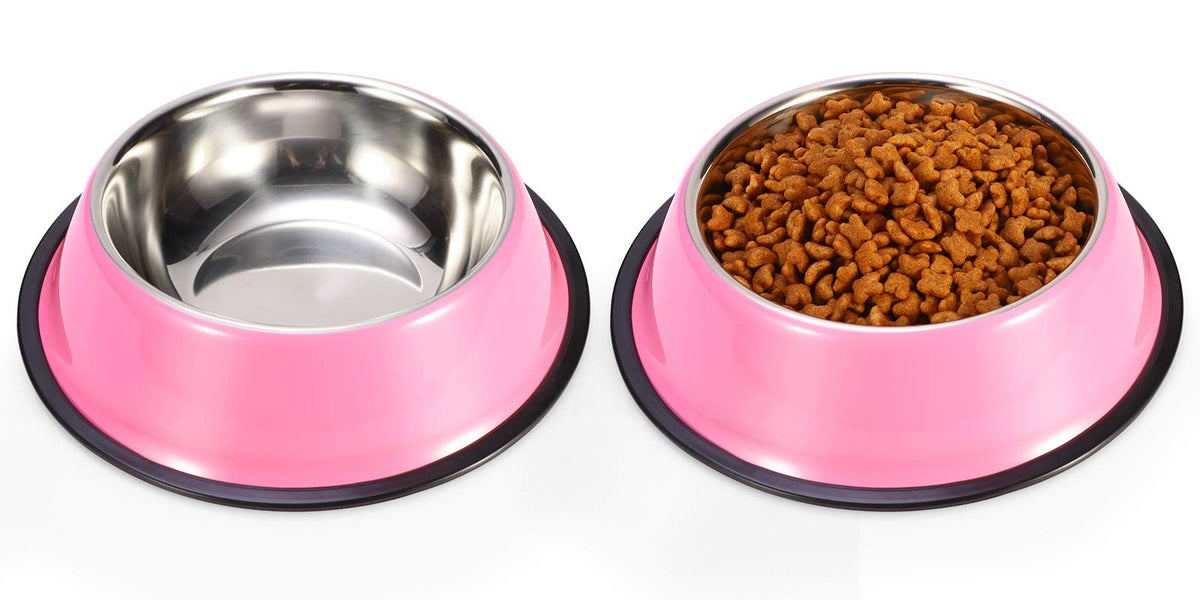 Podinor bol para perro acero inoxidable con base antideslizante para comer