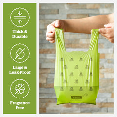Pogi's bolsas anti fugas para residuos de mayor tamaño.