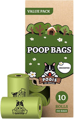 Bolsa para caca de perro Pogi's de 9x13,5 pulgadas para limpiezas diarias.