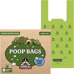 Pogi's bolsas para excrementos de perro, duras y a prueba de fugas.